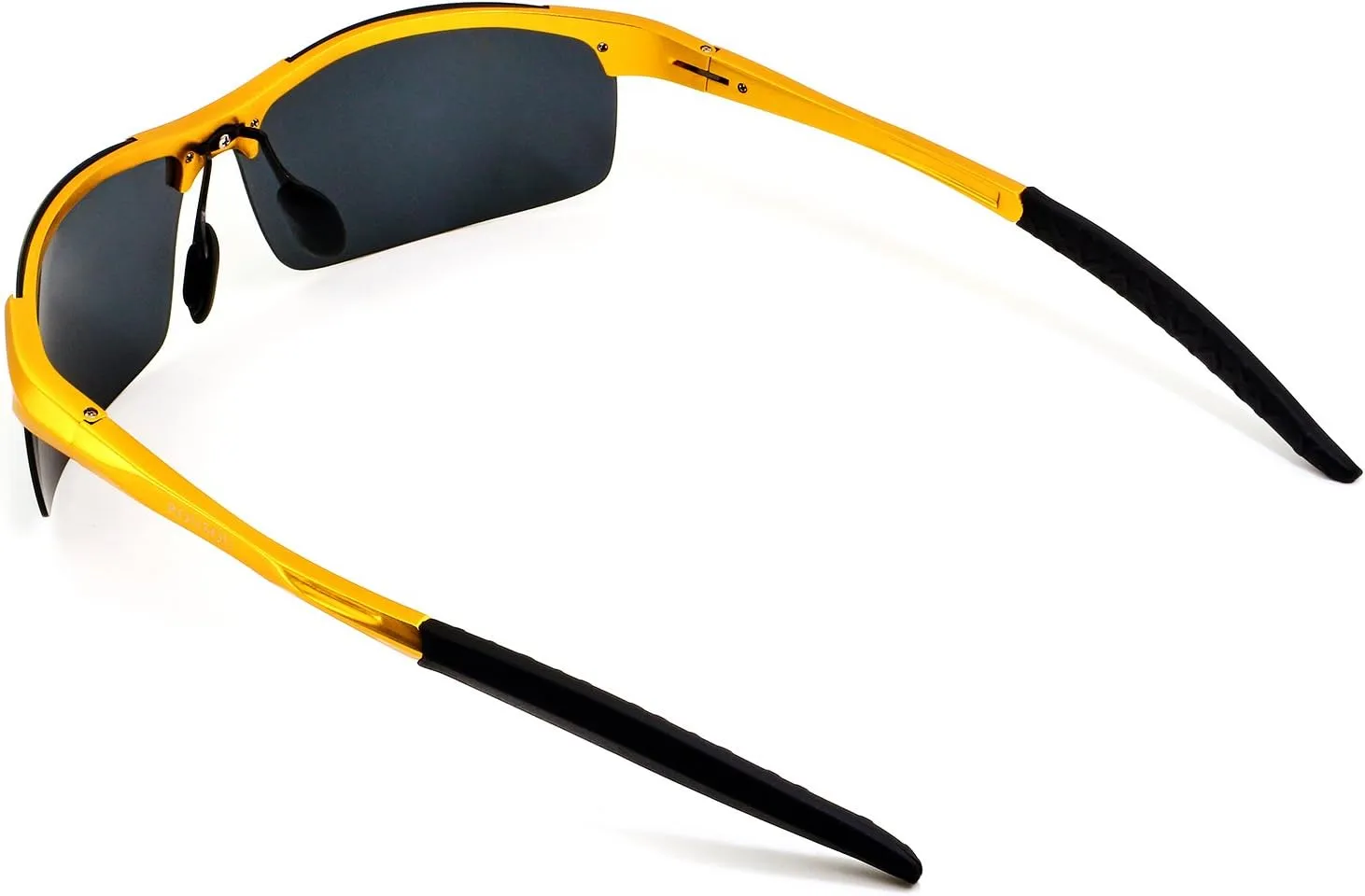 RONSOU Men Sport Al-Mg Polarized Sunglasses Unbreakable for Driving Cycling Fishing Golf