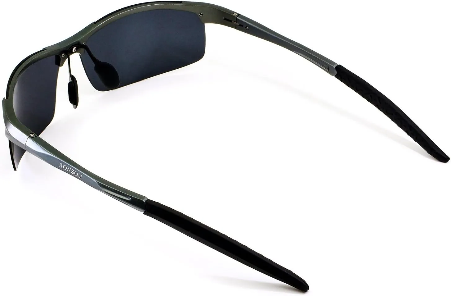RONSOU Men Sport Al-Mg Polarized Sunglasses Unbreakable for Driving Cycling Fishing Golf