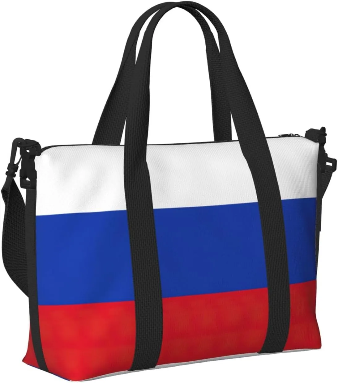 Russian Flag Small Duffel Bag Foldable Travel Bag Weekender Bag Overnight Gym Hospital Bags For Women&Men