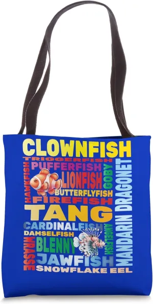 Saltwater Fish Tank Aquarium Hobbyist Fishkeeping Aquarist Tote Bag