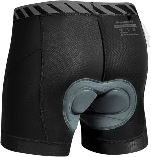 Santic Men's Bike Shorts Cycling Underwear 3D Padded Mountain Liner Shorts Bicycle Pants