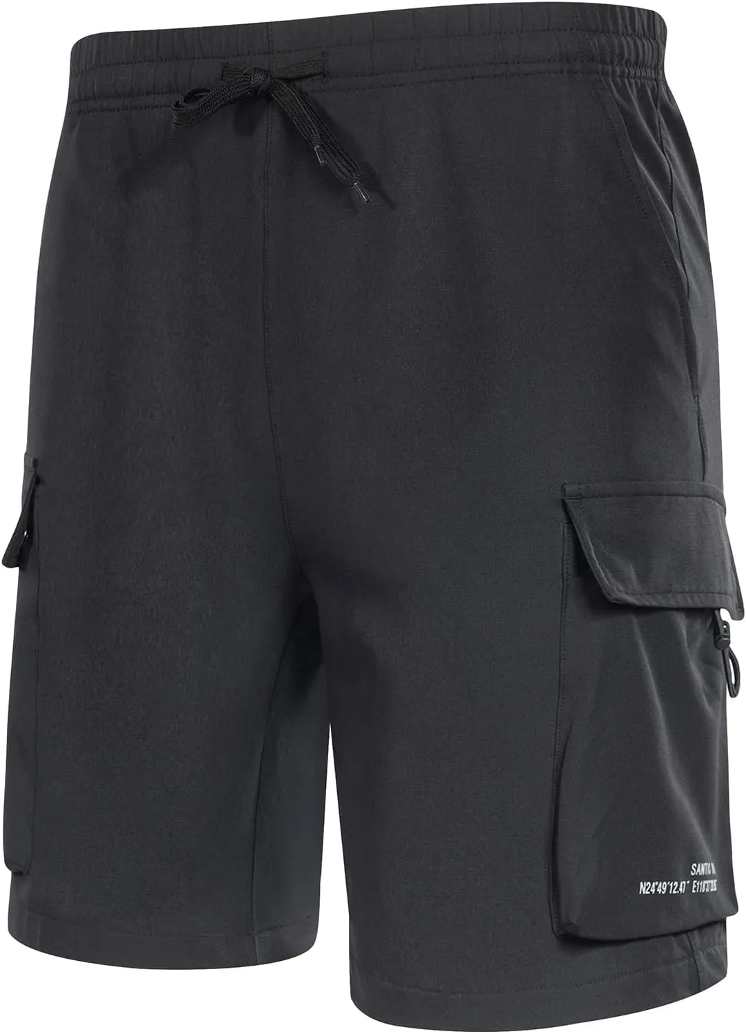 Santic Men's Mountain Bike Shorts 4D Padded Quick Dry Lightweight Cycling Shorts Bicycle Riding Shorts with Pockets