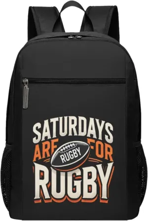 Saturdays Are For Rugby Backpack 17 Inch For Travel Laptops Backpack