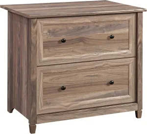 Sauder Edge Water File Cabinet, 2 Large Drawers, 2 Drawer File Cabinet - Washed Walnut Finish