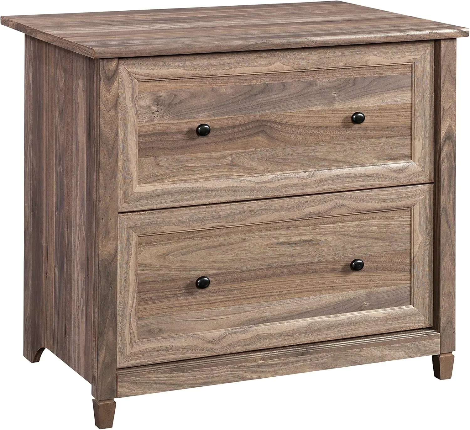 Sauder Edge Water File Cabinet, 2 Large Drawers, 2 Drawer File Cabinet - Washed Walnut Finish