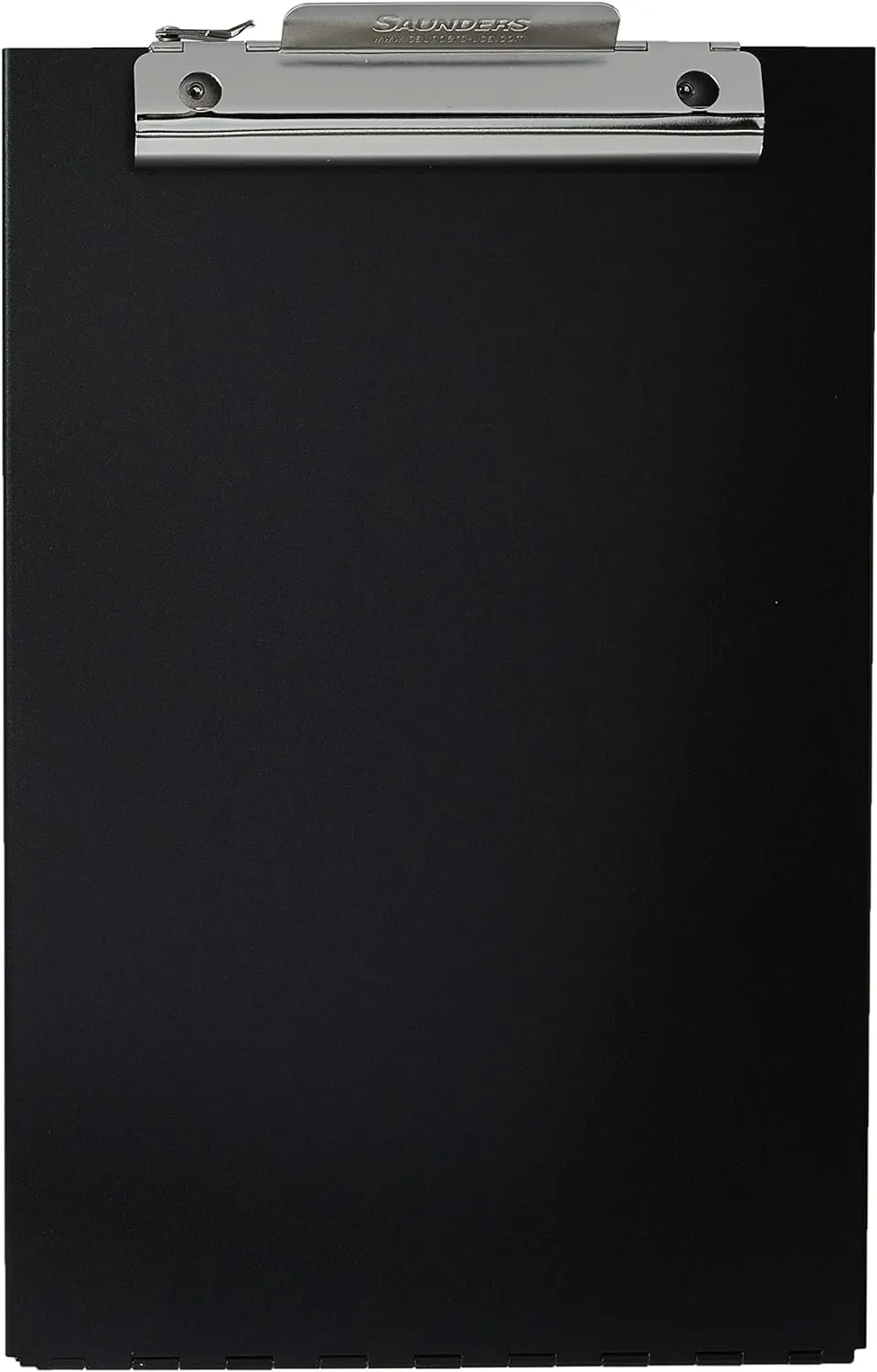 Saunders Metal Clipboard with Storage, Legal Size Heavy Duty Contractor Grade Clipboard, Recycled Aluminum Dual Storage Form Holder with High Capacity Clip, Assembled in USA, Black Cruiser-Mate