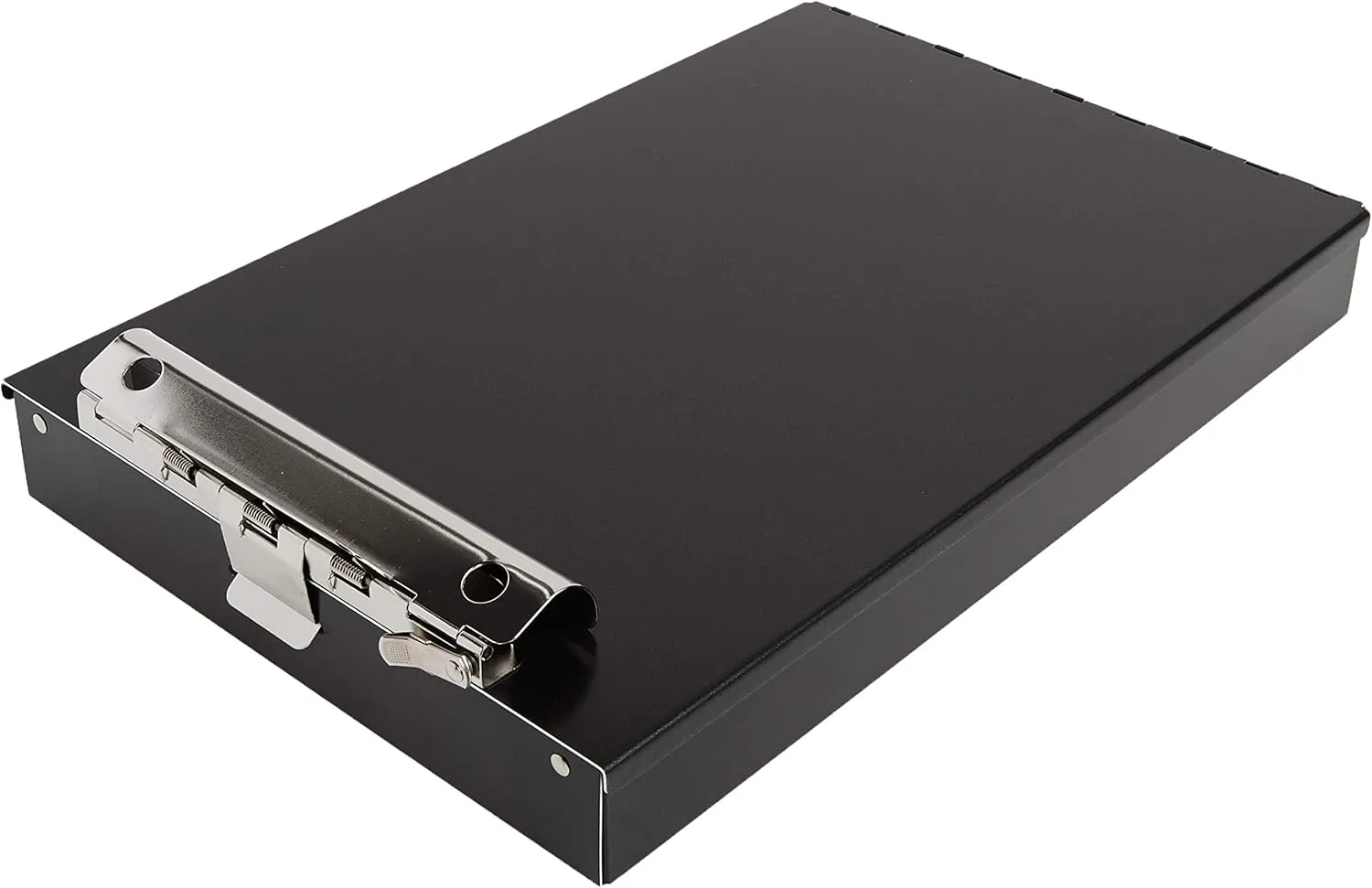 Saunders Metal Clipboard with Storage, Legal Size Heavy Duty Contractor Grade Clipboard, Recycled Aluminum Dual Storage Form Holder with High Capacity Clip, Assembled in USA, Black Cruiser-Mate