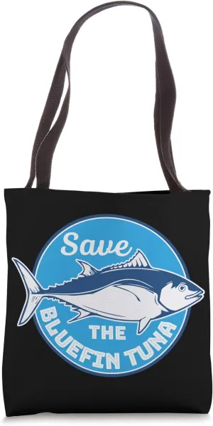 Save The Bluefin Tuna Endangered Animal Deep Sea Big Fish Tote Bag