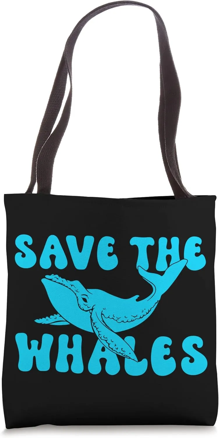 Save the Whales Lover Marine Scientist Environmentalist Tote Bag