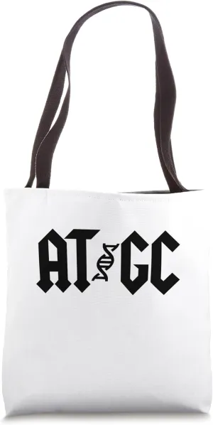 Science Biology ATGC DNA Nucleotide Rock Parody Lol Nerd Tote Bag