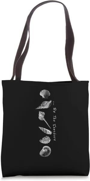 Sea Shells design, "By the Seashore" Ocean and Nature Tote Bag