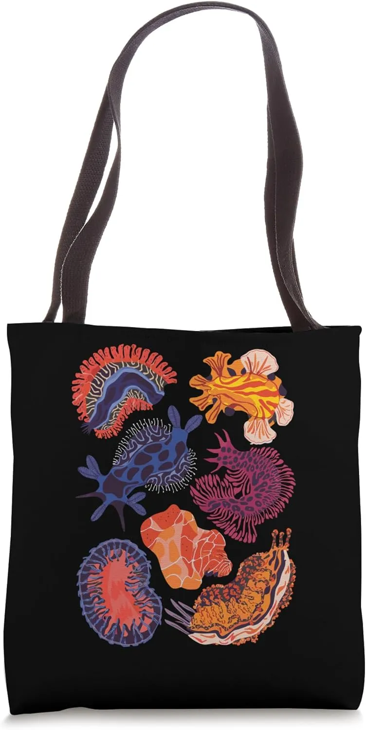 Sea Slugs Nudibranch Marine Animal Biologist Aquarist Tote Bag