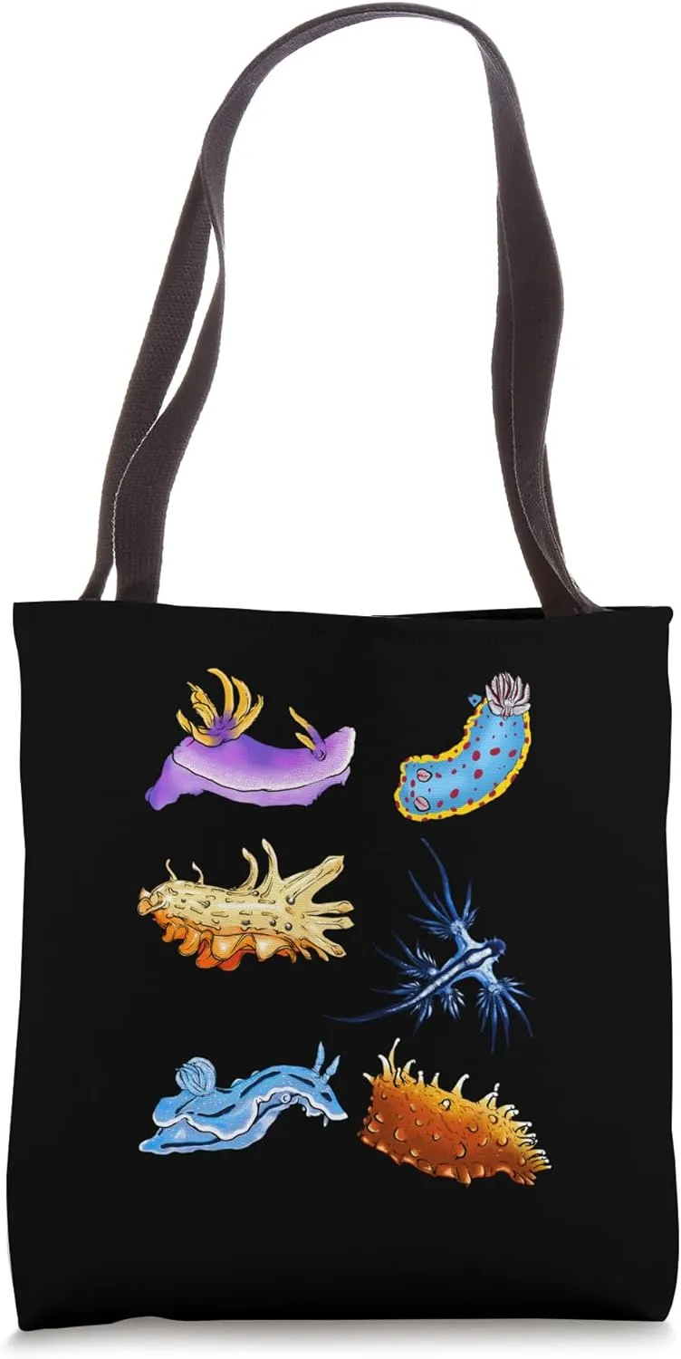 Sea Slugs Nudibranch Marine Animal Biologist Aquarist Tote Bag