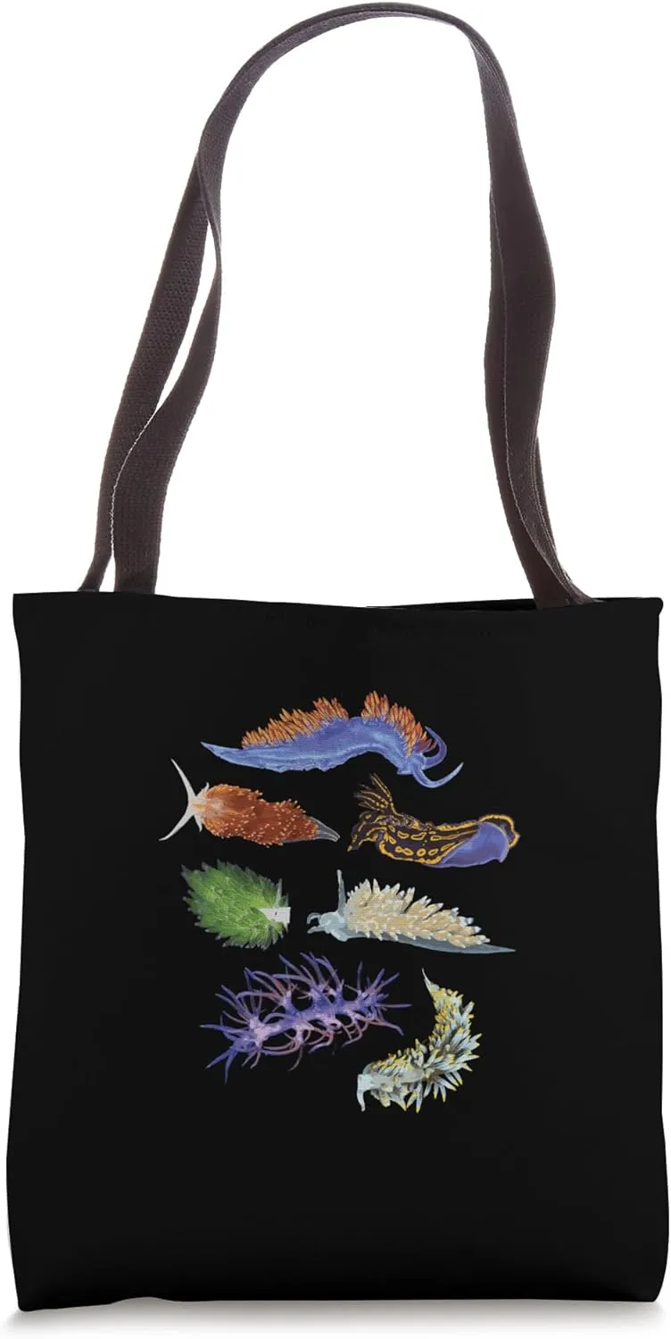 Sea Slugs Nudibranch Marine Animal Biologist Aquarist Tote Bag