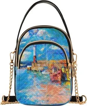 senya Crossbody Bags Crossbody Purse Chest Bag Lighthouse and Boats for Women Trendy