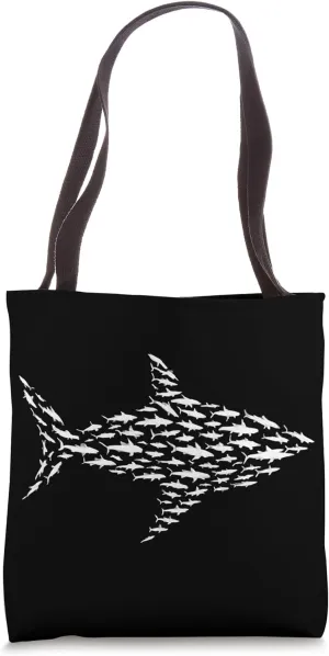 Shark Swarm - Wildlife Sea Lover Marine Biology Tote Bag