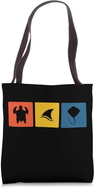 Sharks Turtles And Stingray for Ocean Animal Lover Tote Bag