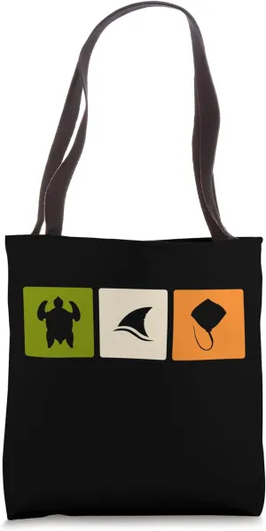 Sharks Turtles And Stingray for Ocean Animal Lover Tote Bag
