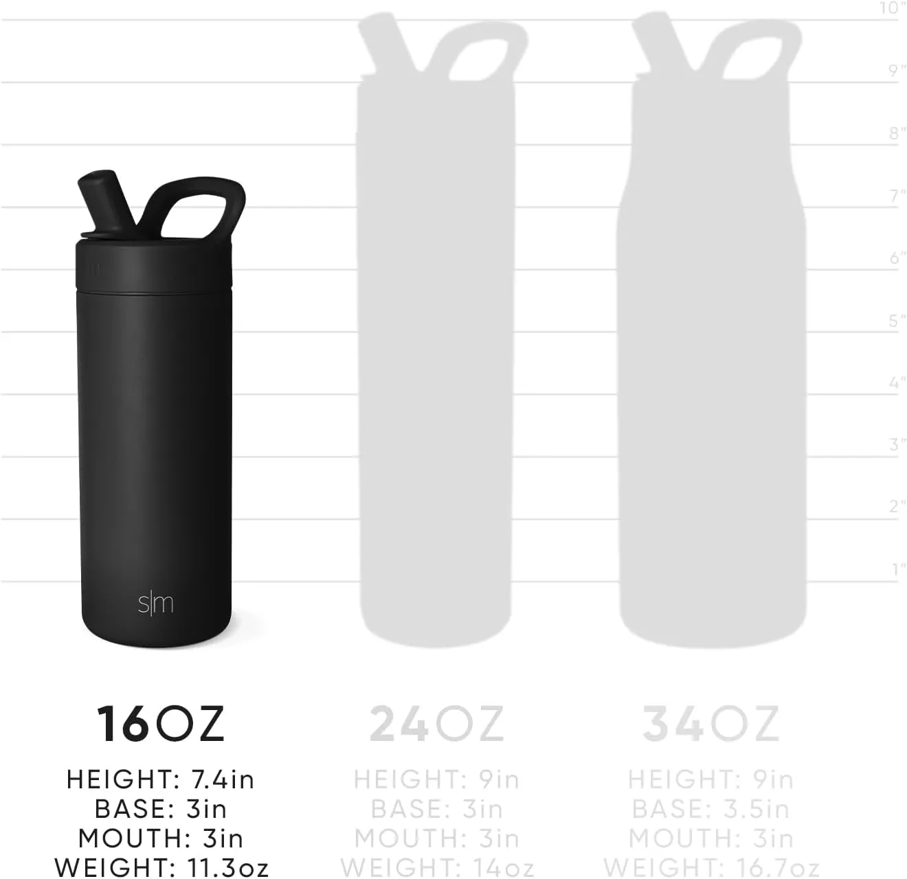 Simple Modern Kids Water Bottle with Straw lid | Insulated Stainless Steel Thermos | Reusable Water Bottles for Girls, School & Sports | Leak Proof & BPA Free | Mesa Collection | 16oz, Lavender Mist