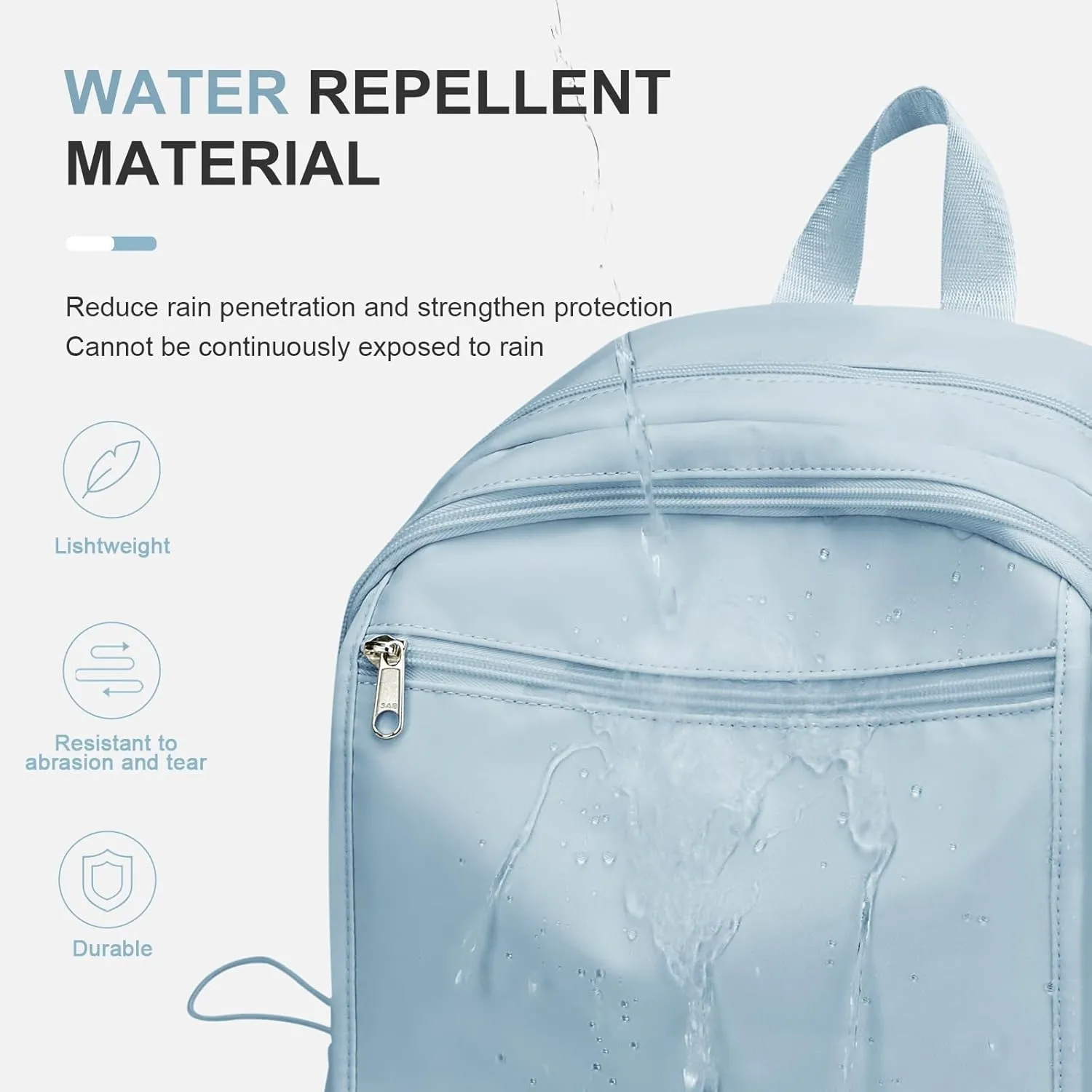 Simple School Backpack For Women,Lightweight College Backpack,High School Bag For Teens Boys Girls,Casual daypack Small Travel Backpacks Men Bookbag(Blue)
