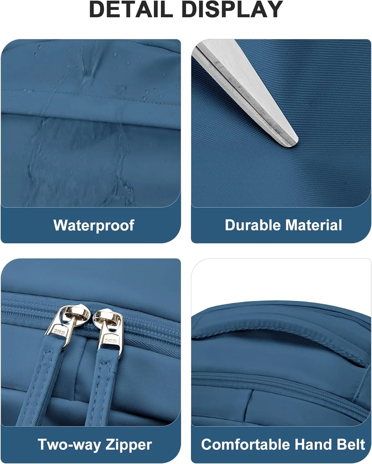 Simple Travel Backpack For Women Men,Carry on Backpack for Traveling on Airplane,Mochila de Viaje,Frontier Airlines Personal Item Travel Bag,Waterproof Luggage Backpack with USB Charging Port(Blue)
