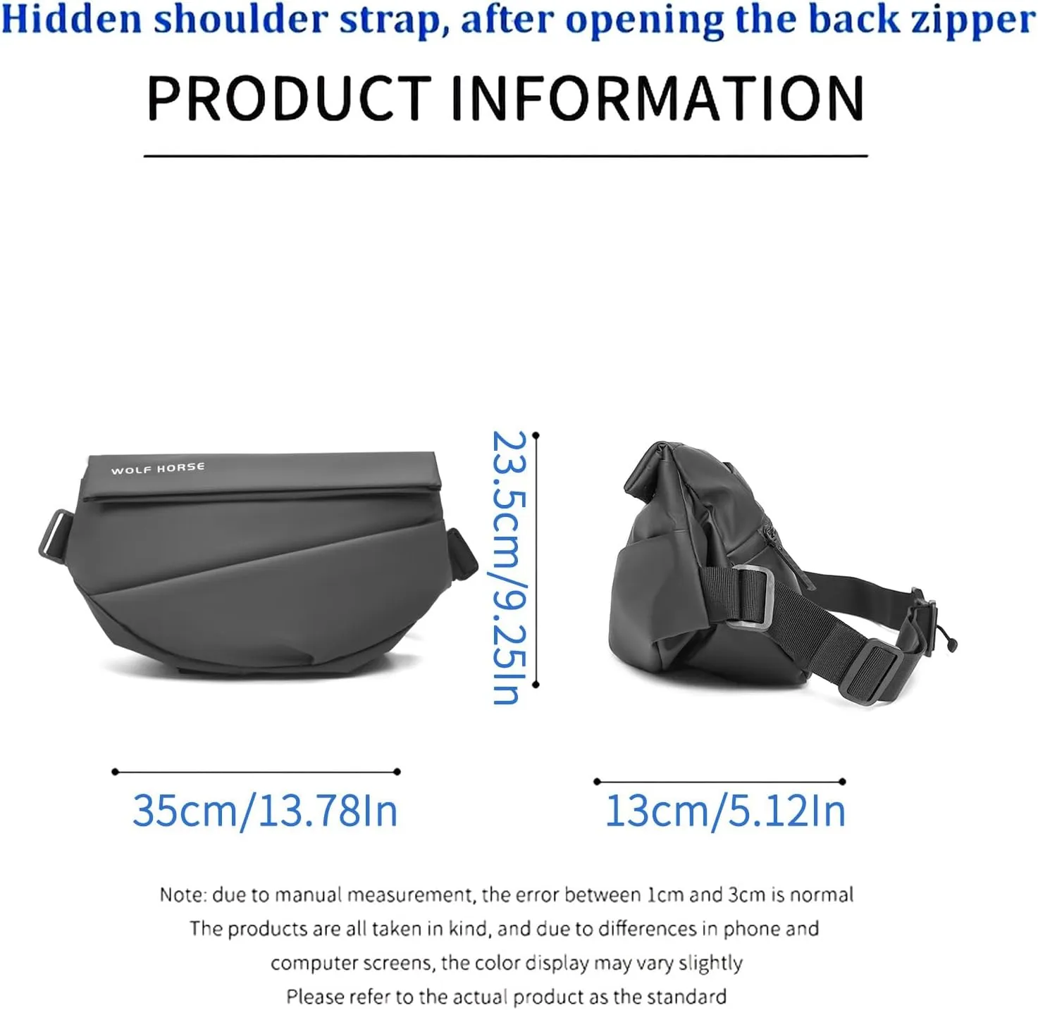 Sling Bag - Quick Access, Expandable, Multipurpose Crossbody Bag Waterproof Chest Shoulder Backpack Casual Daypack for Travel Work