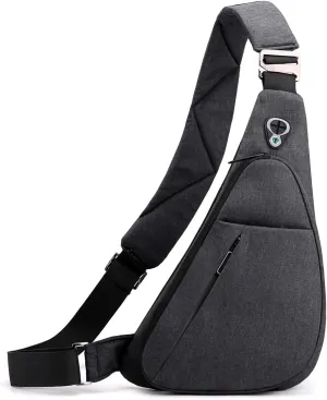 Sling Bag Small Waterproof Shoulder Backpack For Travel Hiking Anti-Thief Crossbody Chest Daypack Personal Pocket Bag