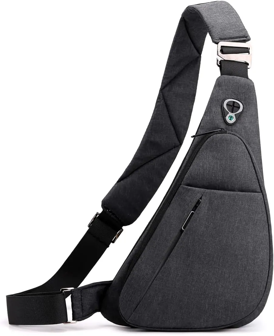 Sling Bag Small Waterproof Shoulder Backpack For Travel Hiking Anti-Thief Crossbody Chest Daypack Personal Pocket Bag