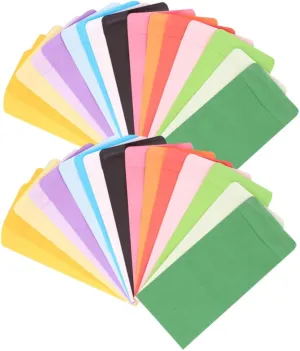 Small Pocket for Cash Budget Envelopes Simple Open Seal Design for Money Tips and Tickets