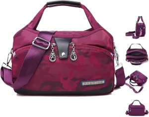 Soft Side Lightweight Underseat Tote Bag, Multi-pocket Fashion Waterproof Handbag Crossbody.Anti Theft Crossbody Bag