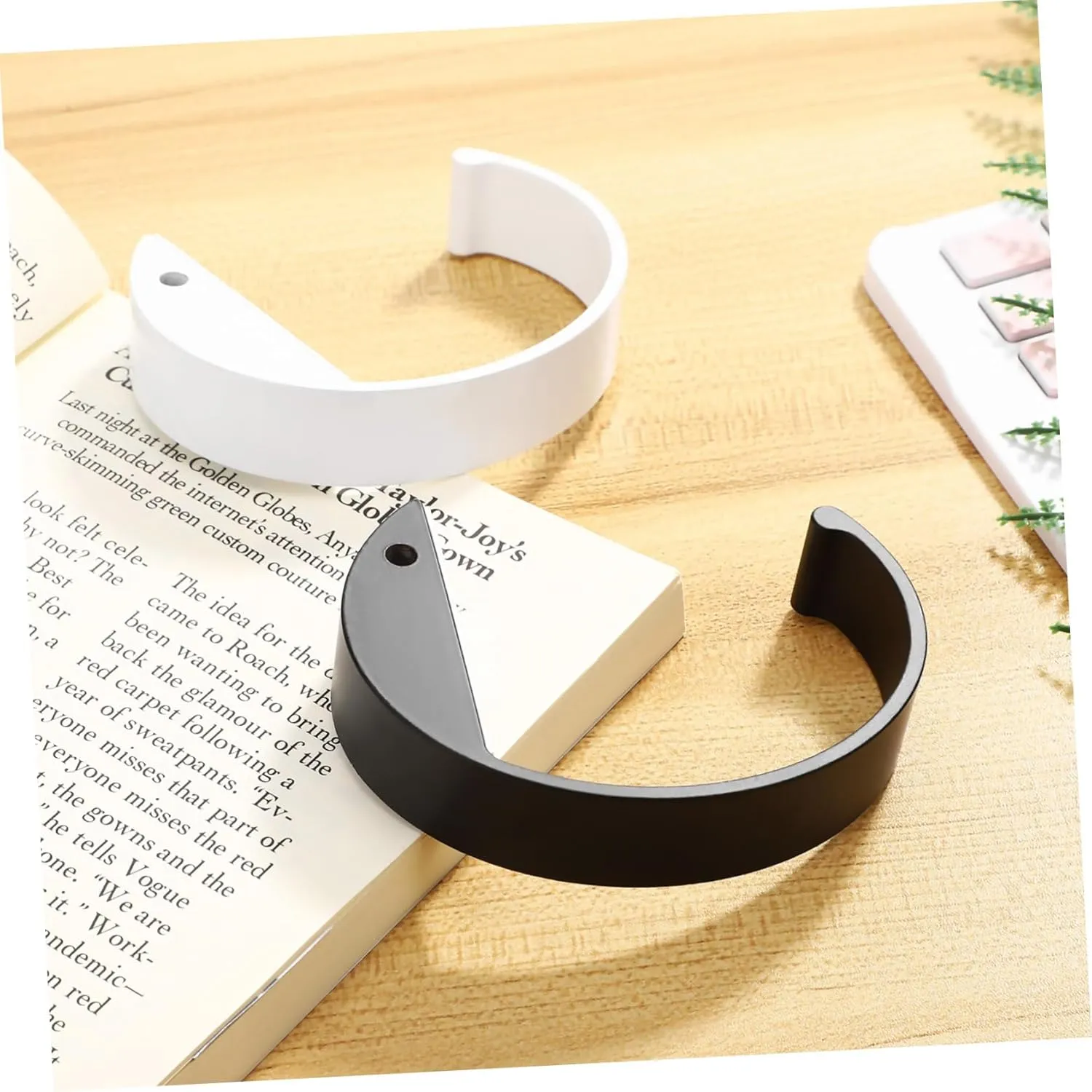 SOIMISS 2sets Desk Backpack Hook Purse Hanger Hook for Door Purse Holder for Table Handbag Hanger Desk Accessory 2pcs*2
