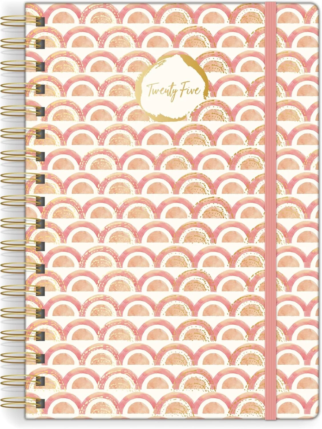 Southworth Planner (January 2025-December 2025), 7" x 9.25", Premium 28#/105 GSM Paper, Medium Twin Wire, Watercolor Sunset (91087)
