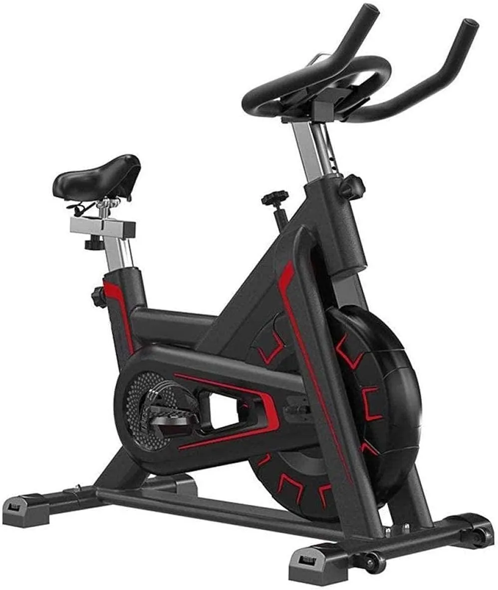 Spinning Bike Fully Wrapped Flywheel with High Safety Indoor Cycling Silent Exercise Bike Fitness Equipment with Tablet Computer Stand Indoor Studio C
