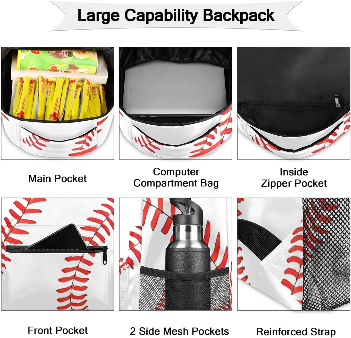 Sports Backpack for Boys, 18 Inch Basketball Print Travel Backpack