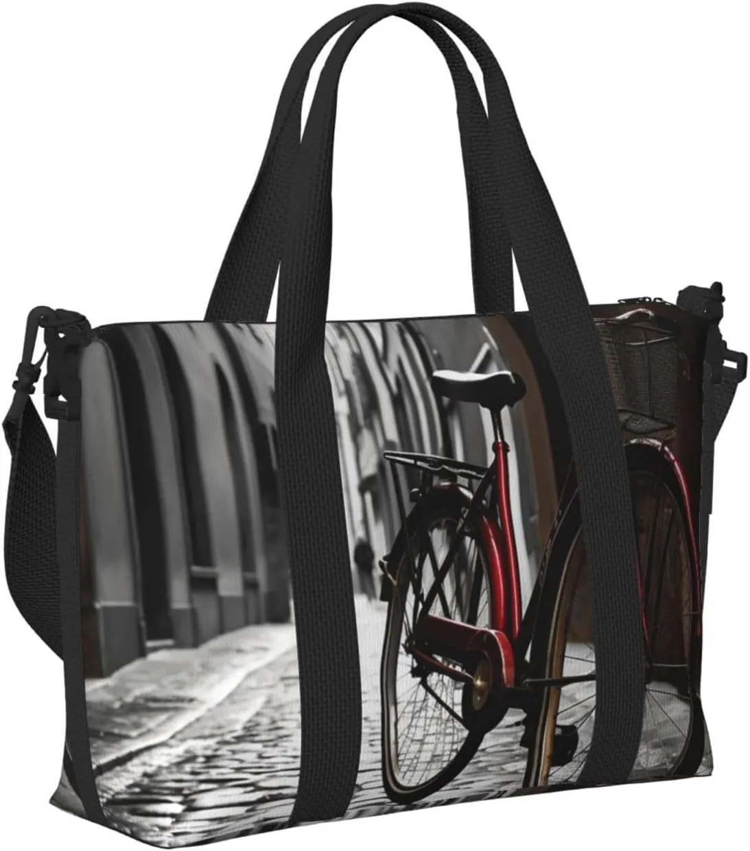 Sports Gym Bag for Women Men Travel Duffel Bag Tote Weekender Bag Carry on Overnight Bag for Travel Swimming Fitness Workout Sports Street Bicycle Duffle Bag