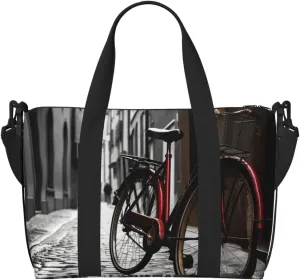 Sports Gym Bag for Women Men Travel Duffel Bag Tote Weekender Bag Carry on Overnight Bag for Travel Swimming Fitness Workout Sports Street Bicycle Duffle Bag
