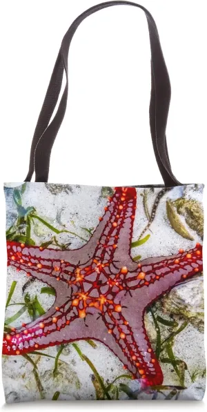 starfish sea-star underwater echinoderm invertebrate marine Tote Bag