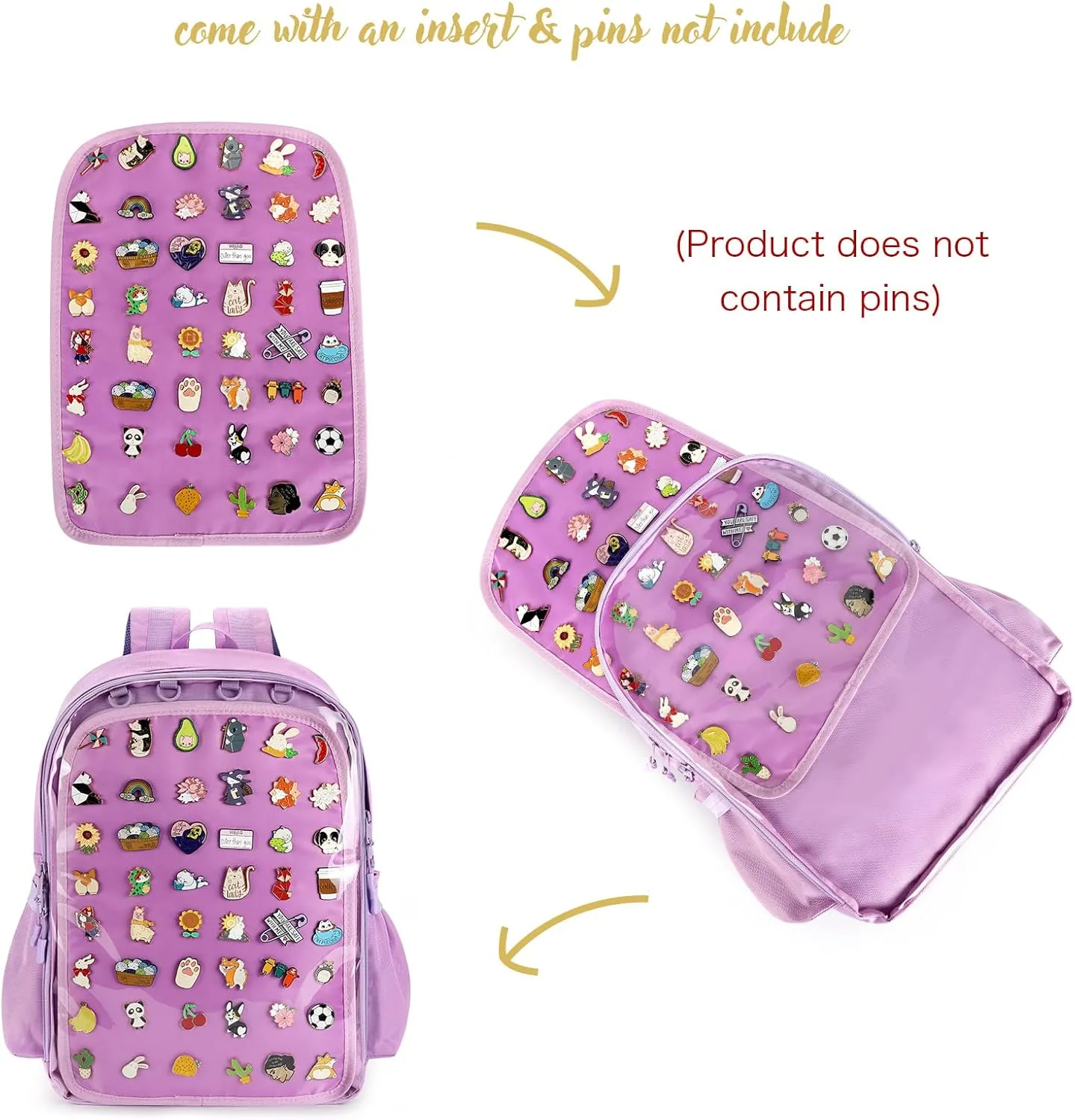 STEAMEDBUN Ita Bag Backpack with insert Pin Display Backpack for School Cosplay