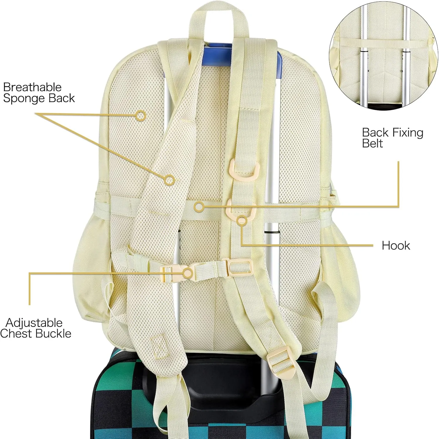 STEAMEDBUN Ita Bag Backpack with insert Pin Display Backpack for School Cosplay