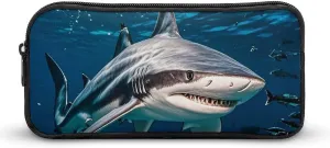 Stylish Large Pencil Case Hammerhead Shark Scans The Ocean Printed, Big Capacity Pencil Pouch Stationery Pen Bag, Storage High Capacity Bag Pouch Holder Box Organizer, Marker Pen Case for Women & Men