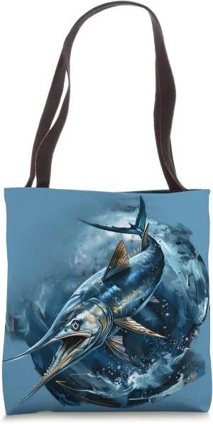 Swordfish Sea Ocean Animal Ocean Sea Swordfish Marine Mammal Tote Bag
