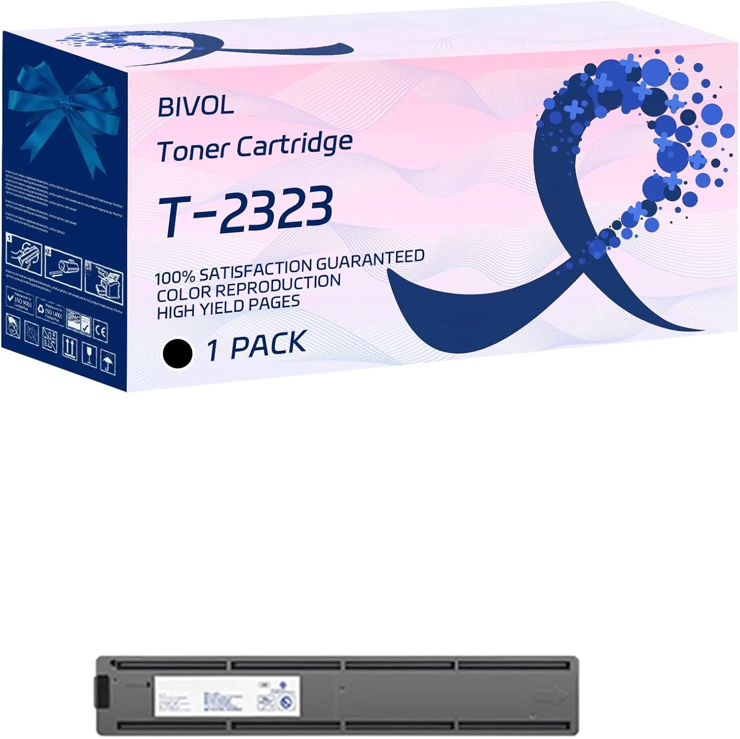 T-2323 Toner Cartridge Compatible for Toshiba e-Studio 2822AM 2523A 2523AD 2323AM 2823MA 2829A Printers, with Chip, High Yield 6000 Pages, Vivid Colors (Black)