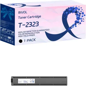 T-2323 Toner Cartridge Compatible for Toshiba e-Studio 2822AM 2523A 2523AD 2323AM 2823MA 2829A Printers, with Chip, High Yield 6000 Pages, Vivid Colors (Black)