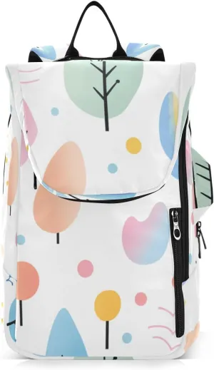 Tennis Bag Tennis Backpack for Women Men, Tennis Bag Holds 2 Rackets, Pickleball Paddles Balls, Badminton Squash, Simple Drawing Rainbow Cloud (3)