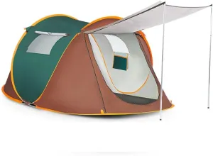 Tent Outdoor Automatic Two-Bedroom one-Bedroom Double Wild Speed Camping Thick Rainproof Camping Tent Simple and Quick Setting Tents Family Tents Mountain Forest Backpack Tents Bea Hopeful