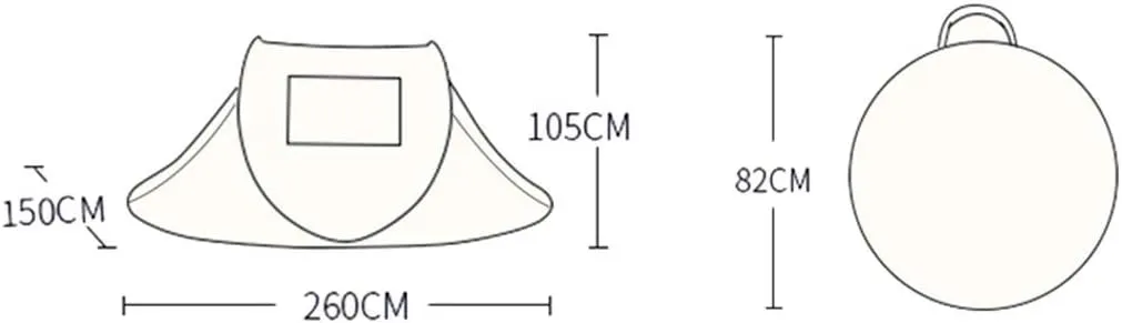 Tent Outdoor Automatic Two-Bedroom one-Bedroom Double Wild Speed Camping Thick Rainproof Camping Tent Simple and Quick Setting Tents Family Tents Mountain Forest Backpack Tents Bea Hopeful