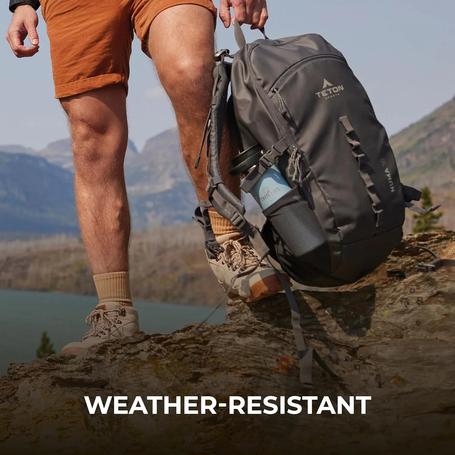 TETON Sports Numa backpack, sleek design, durable and ready for hiking, camping or backpacking. Lightweight with more room than you think. Perfect bugout bag. 30L, Granite