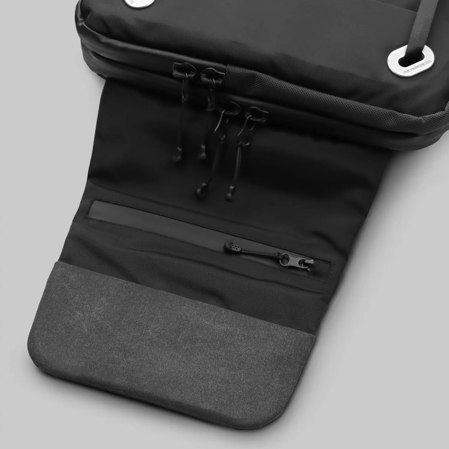 The Frenchie Co. Work/Travel Speed Backpack, Expandable (23-30L) Laptop Backpack with Anti-Theft Magnetic Closure, Made of Ballistic Nylon