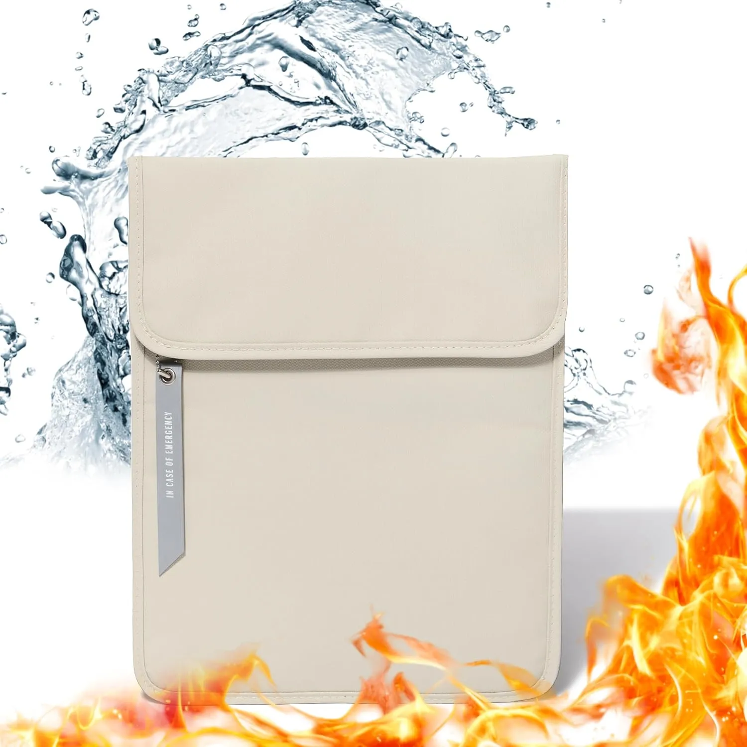 The PaperSavor™ Medium Fireproof Bag - Waterproof & Flame Retardant Bag for Documents