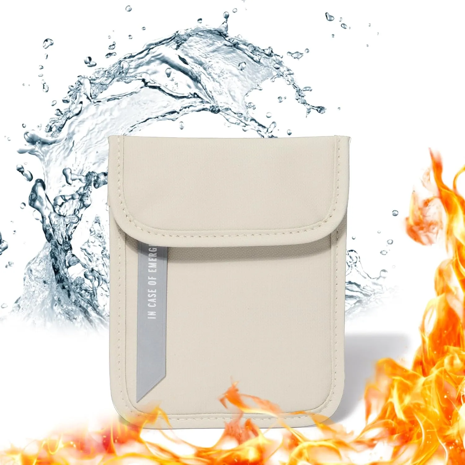 The PaperSavor™ Small Fireproof Bag - Waterproof & Flame Retardant Bag for Documents